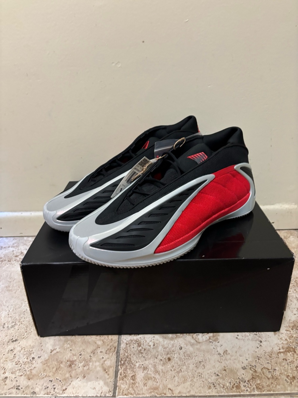 Adidas AE 2 Georgia Bulldogs Mens Basketball Shoes JQ9497 Size 14